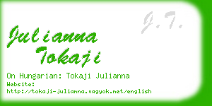 julianna tokaji business card